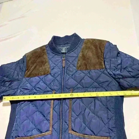 Ralph Lauren Sport Navy Equestrian Quilted Puffer Jacket Womens Size Large - Picture 5 of 14
